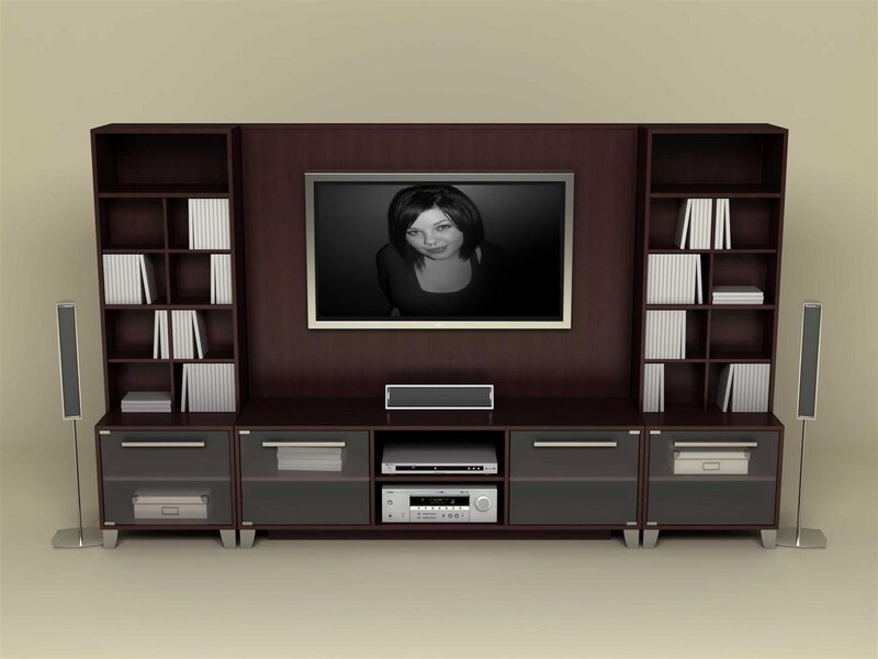 modern entertainment center setup