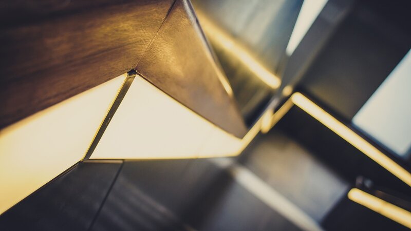 modern geometric lighting design