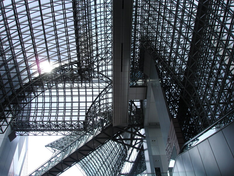 Modern glass and steel architecture