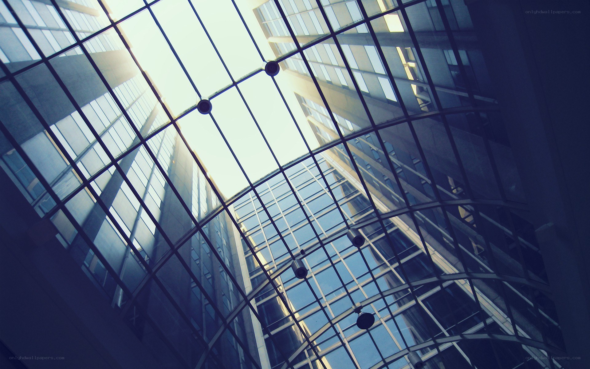 modern glass atrium architecture