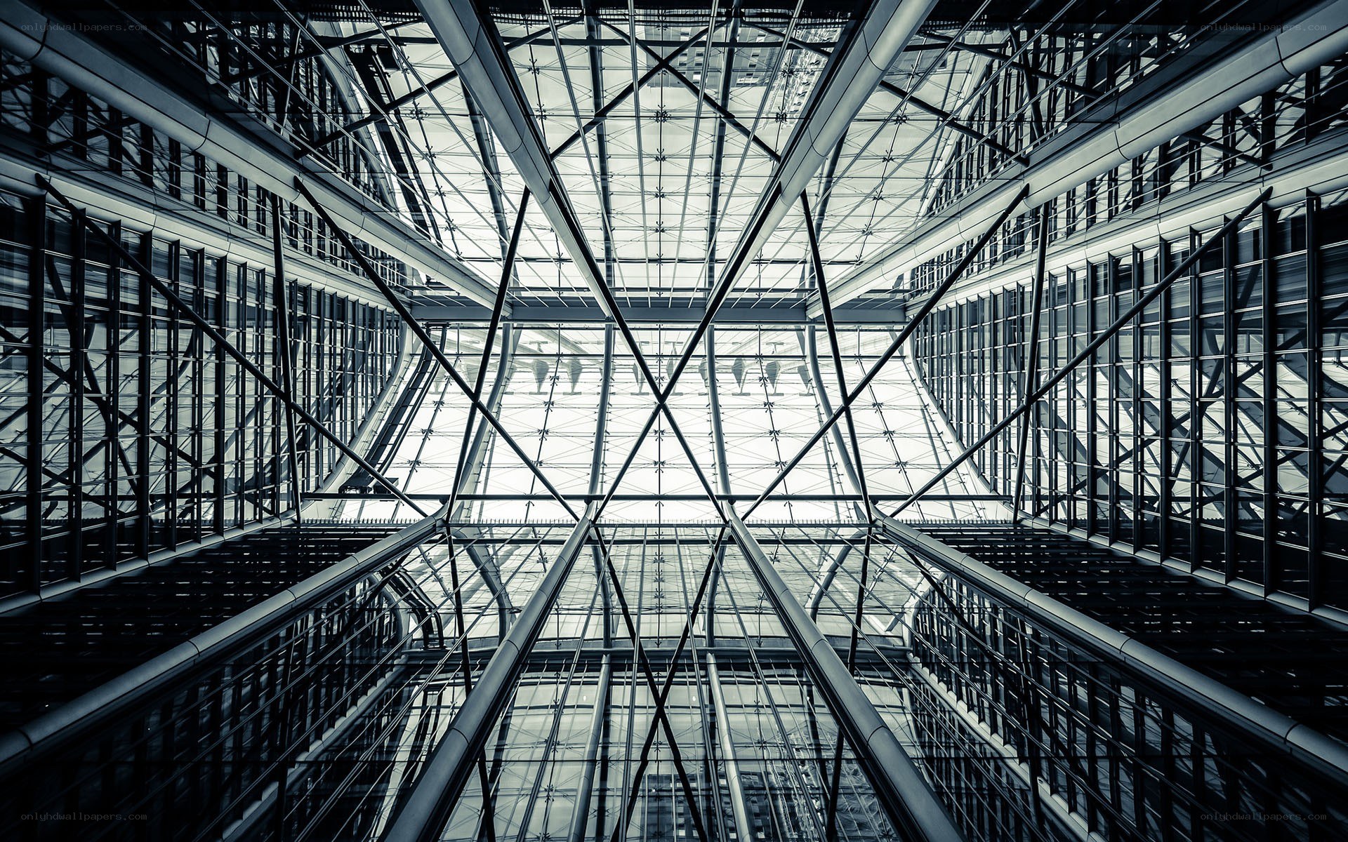 modern glass atrium architecture