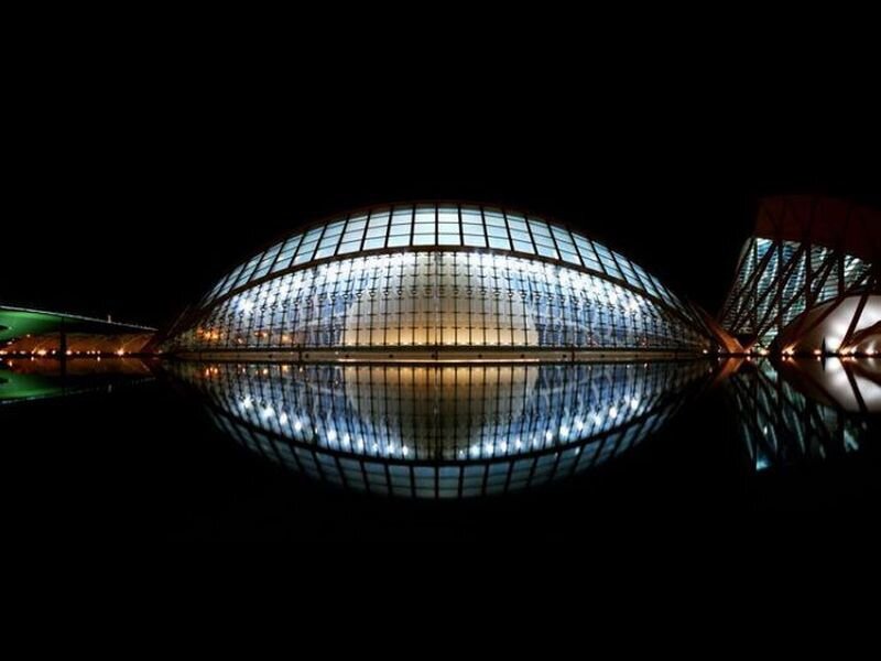 Modern Glass Building — Black