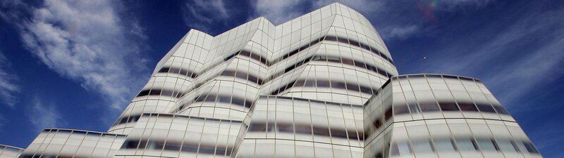 Modern Glass Building — Blue, Dramatic, Afternoon