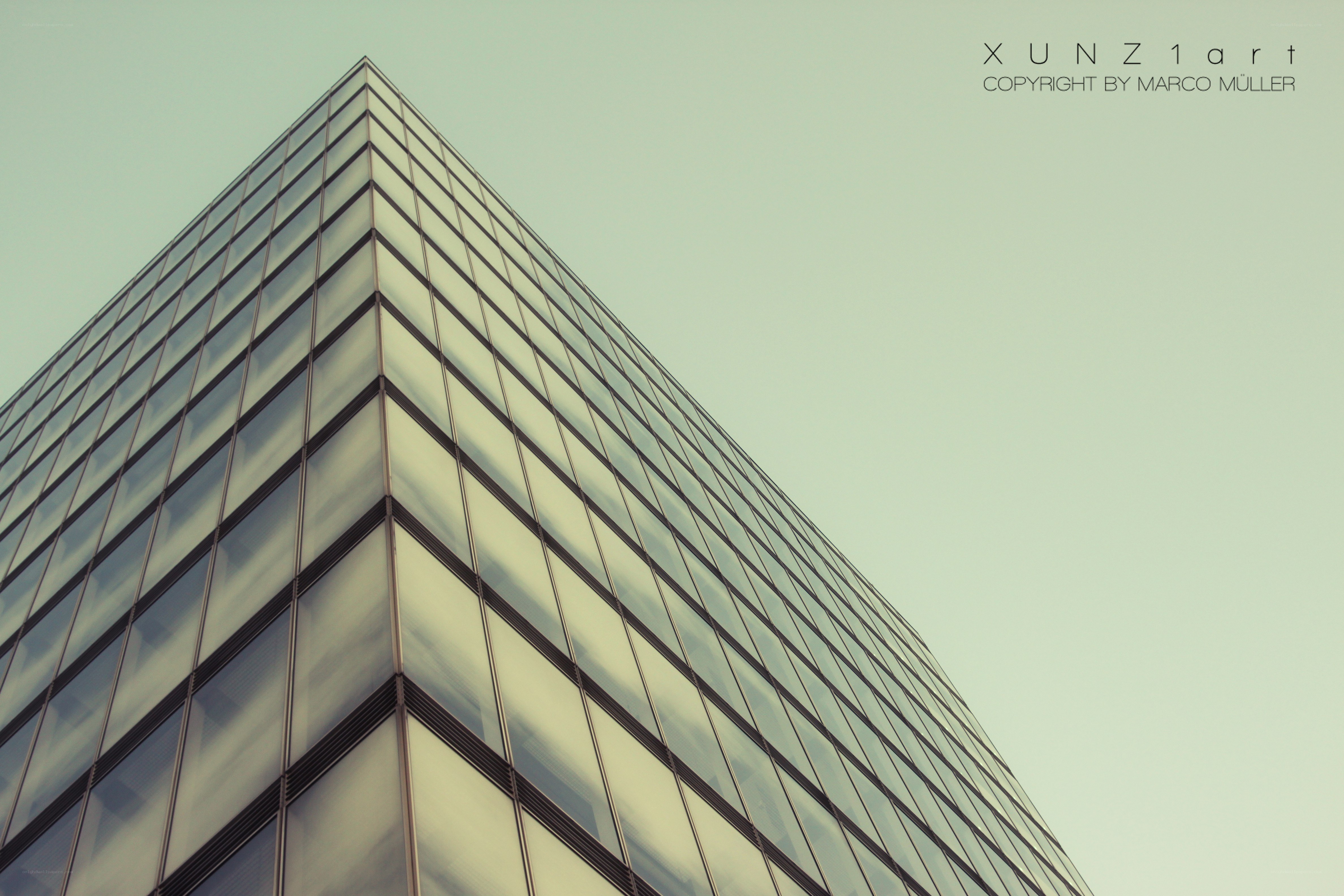 modern glass building corner