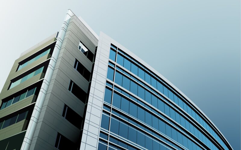 modern glass building exterior