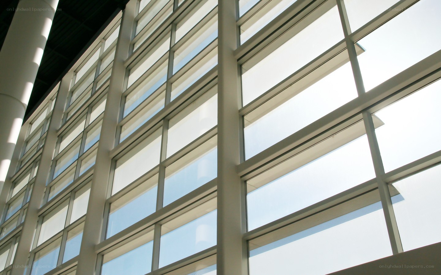 modern glass building facade