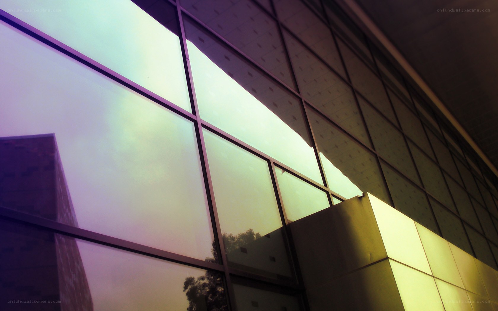 modern glass building facade