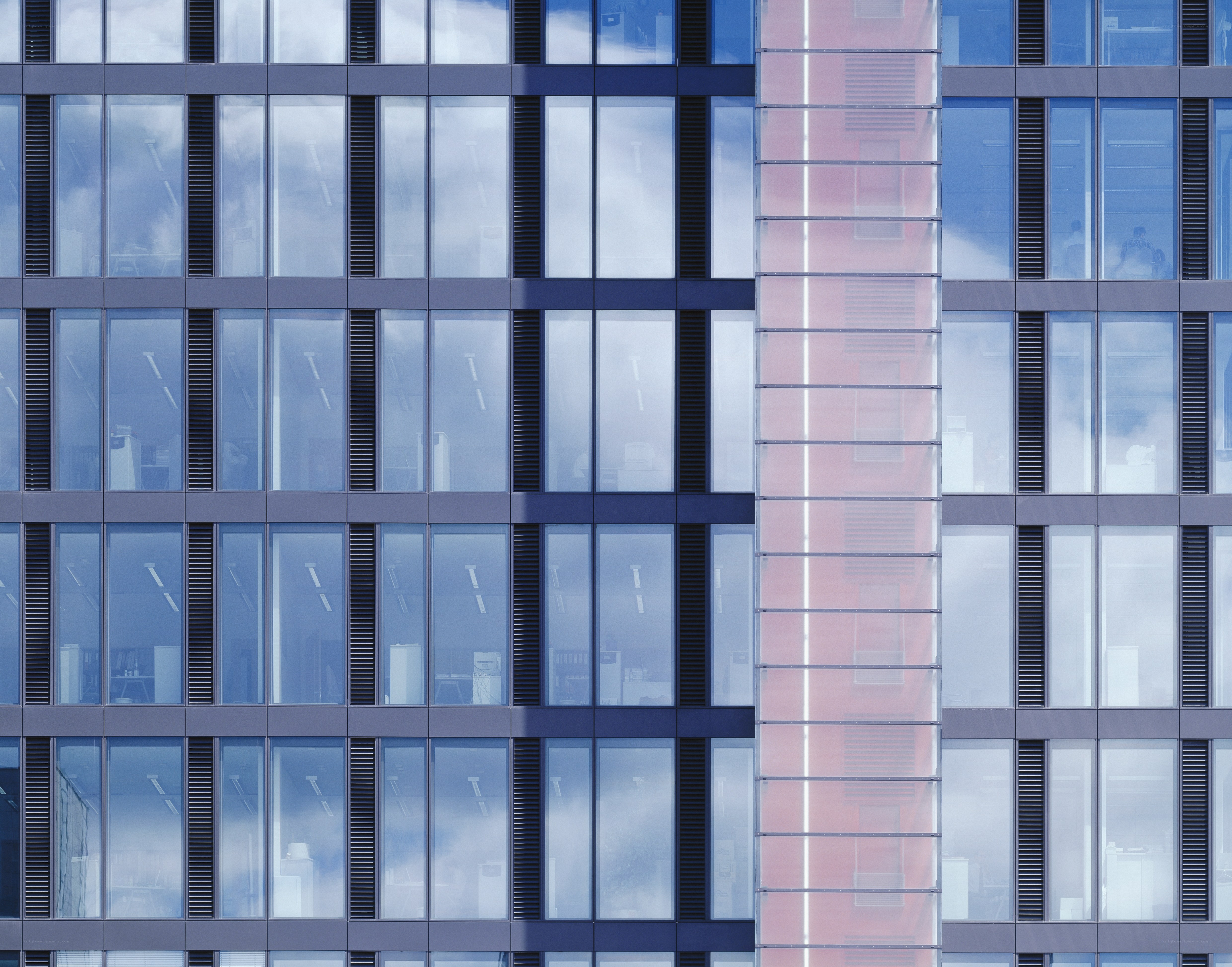modern glass building facade