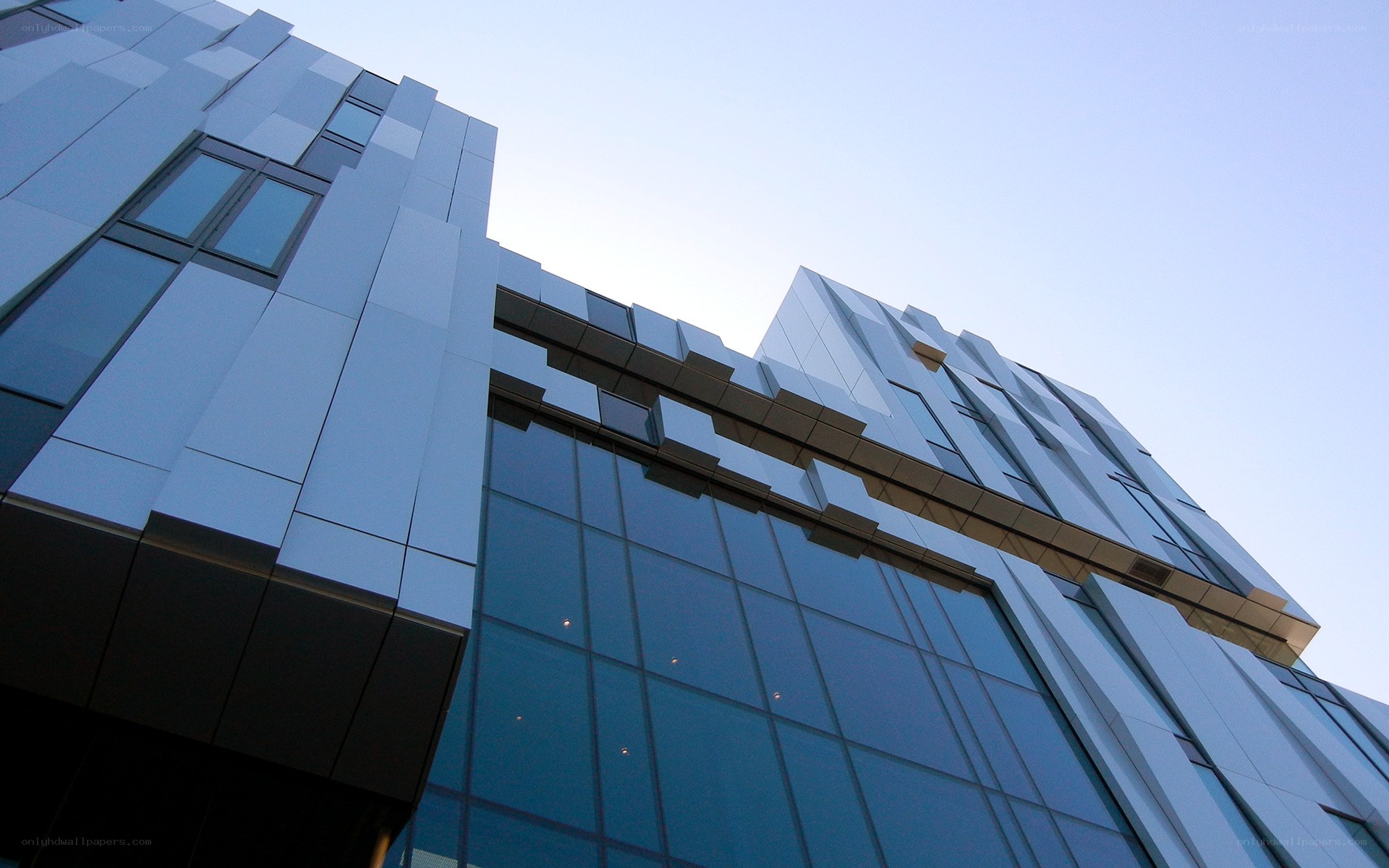 modern glass building facade