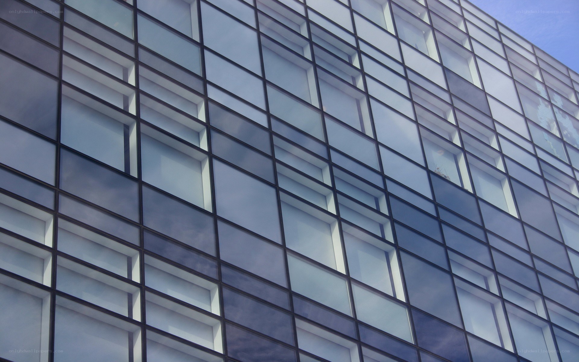 modern glass building facade