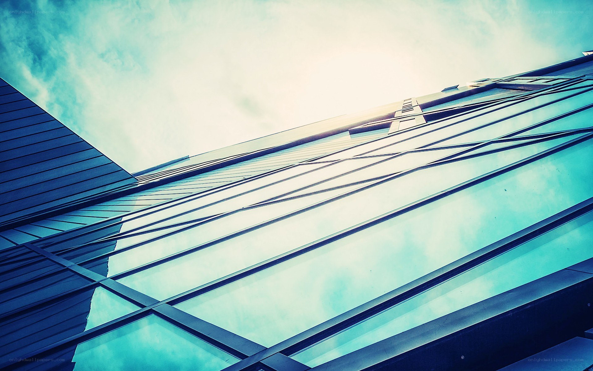modern glass building facade
