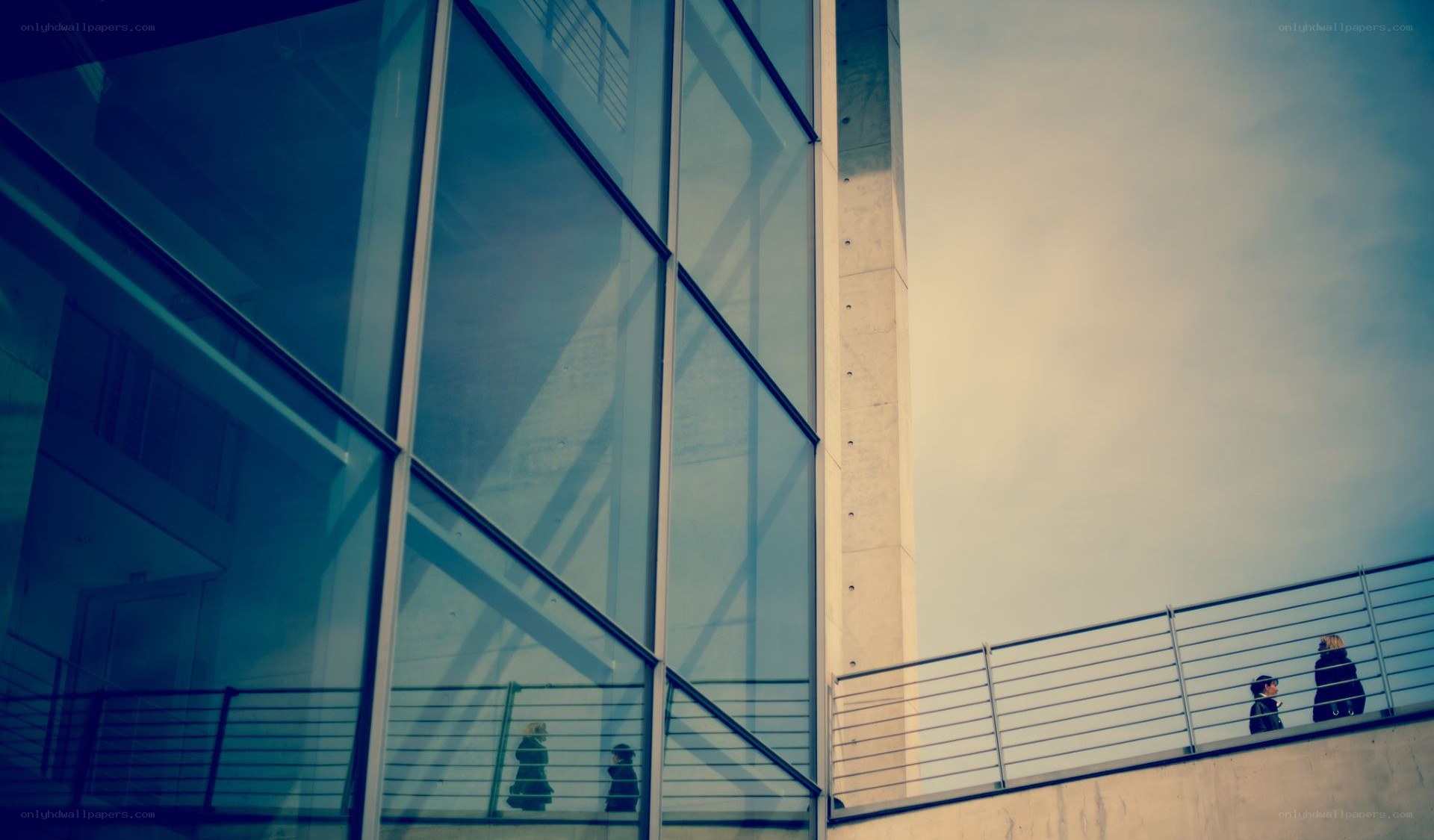 modern glass building facade
