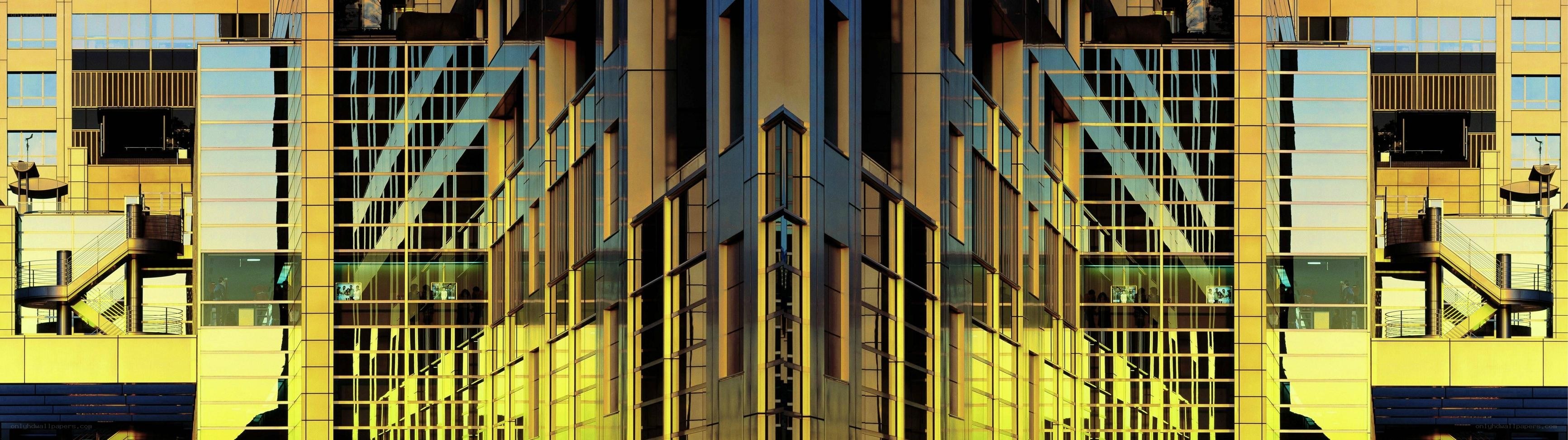 modern glass building facade