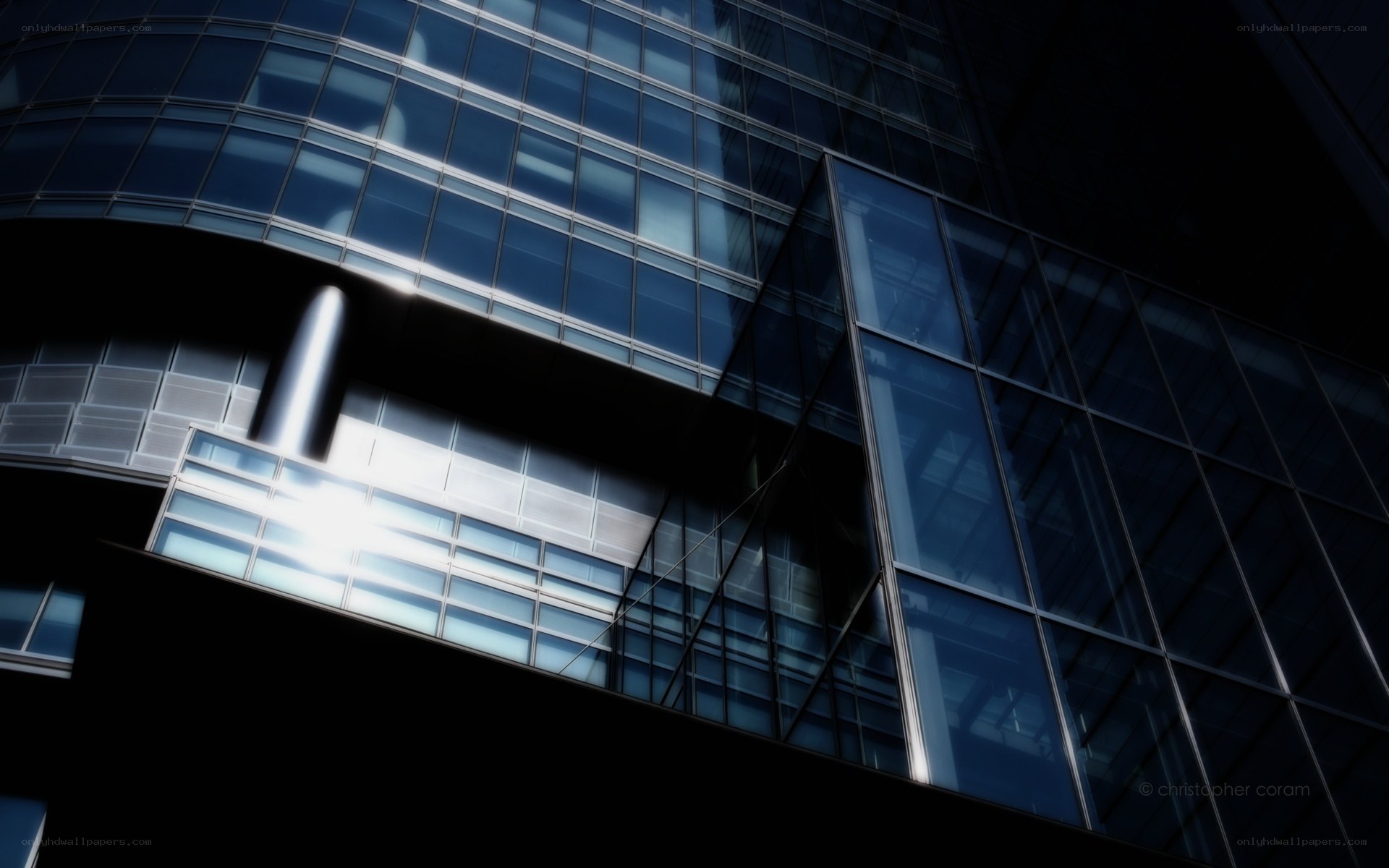 modern glass building facade