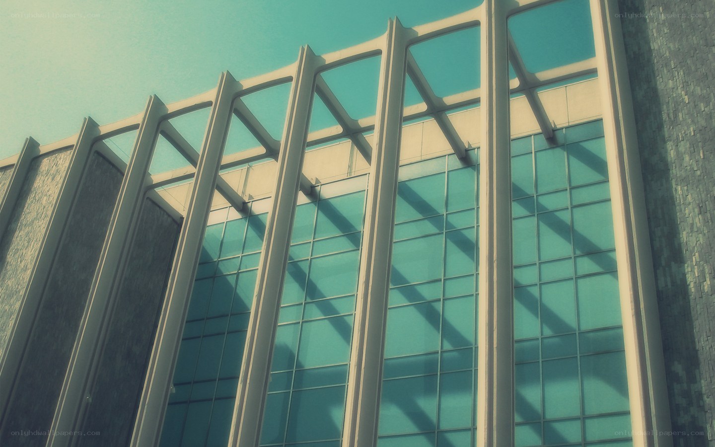 modern glass building facade