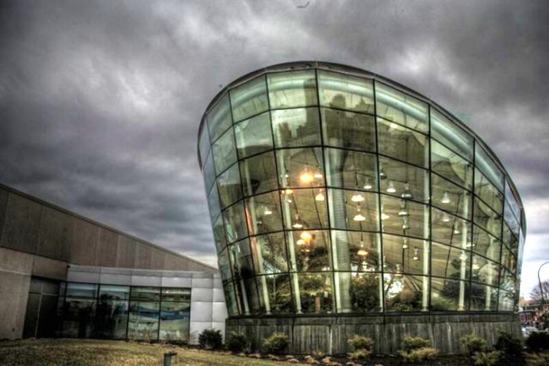Modern Glass Building — Gray