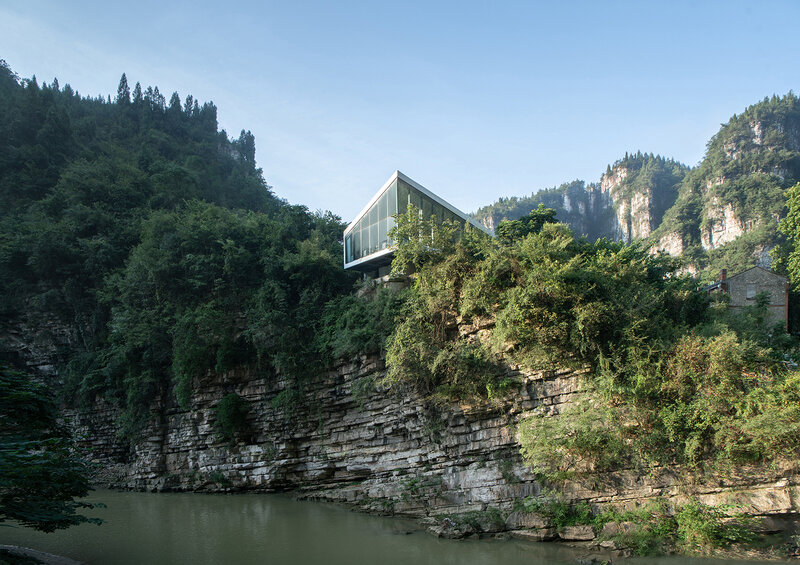 Modern Glass Building — Green