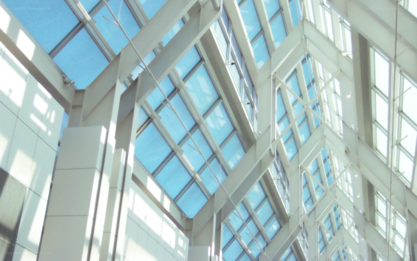 Modern glass ceiling architecture