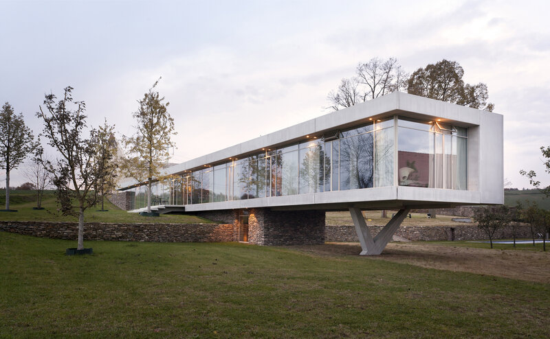 Modern Glass House — Green