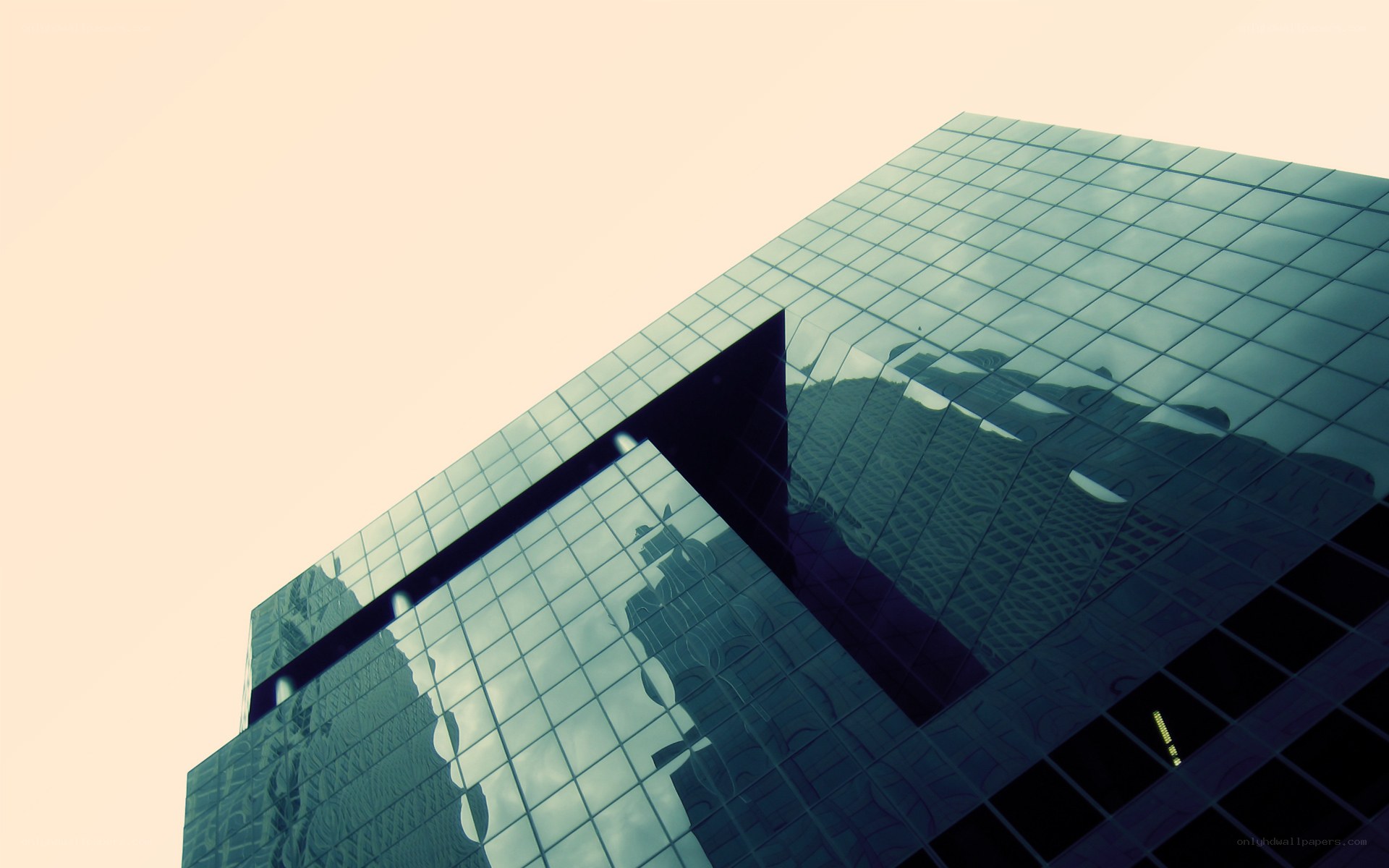 modern glass skyscraper