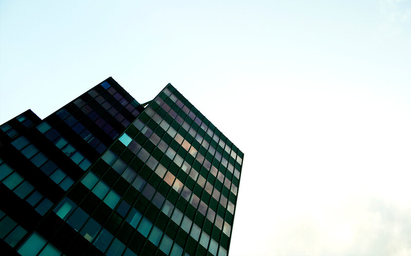 Modern glass skyscraper
