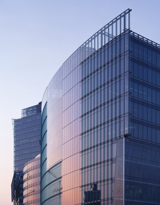 modern glass skyscraper