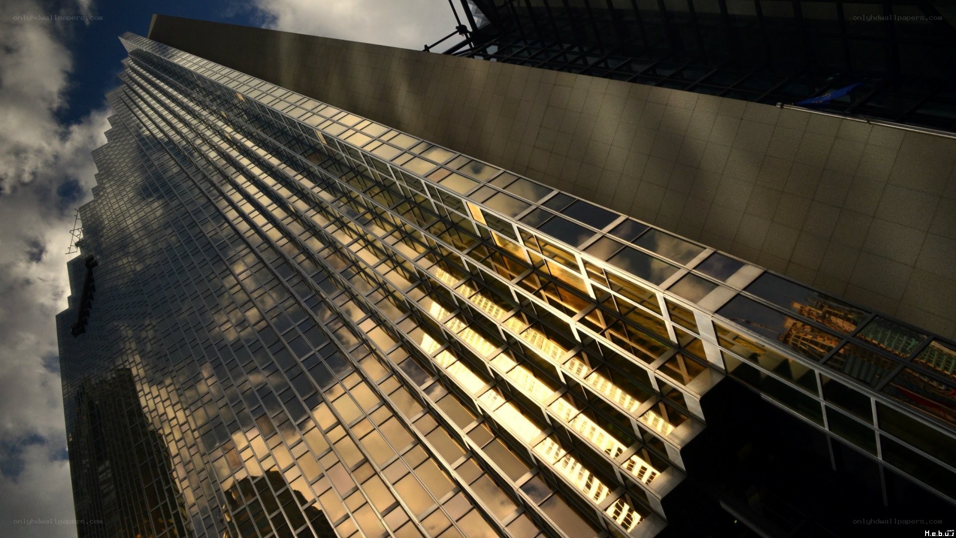 Modern glass skyscraper