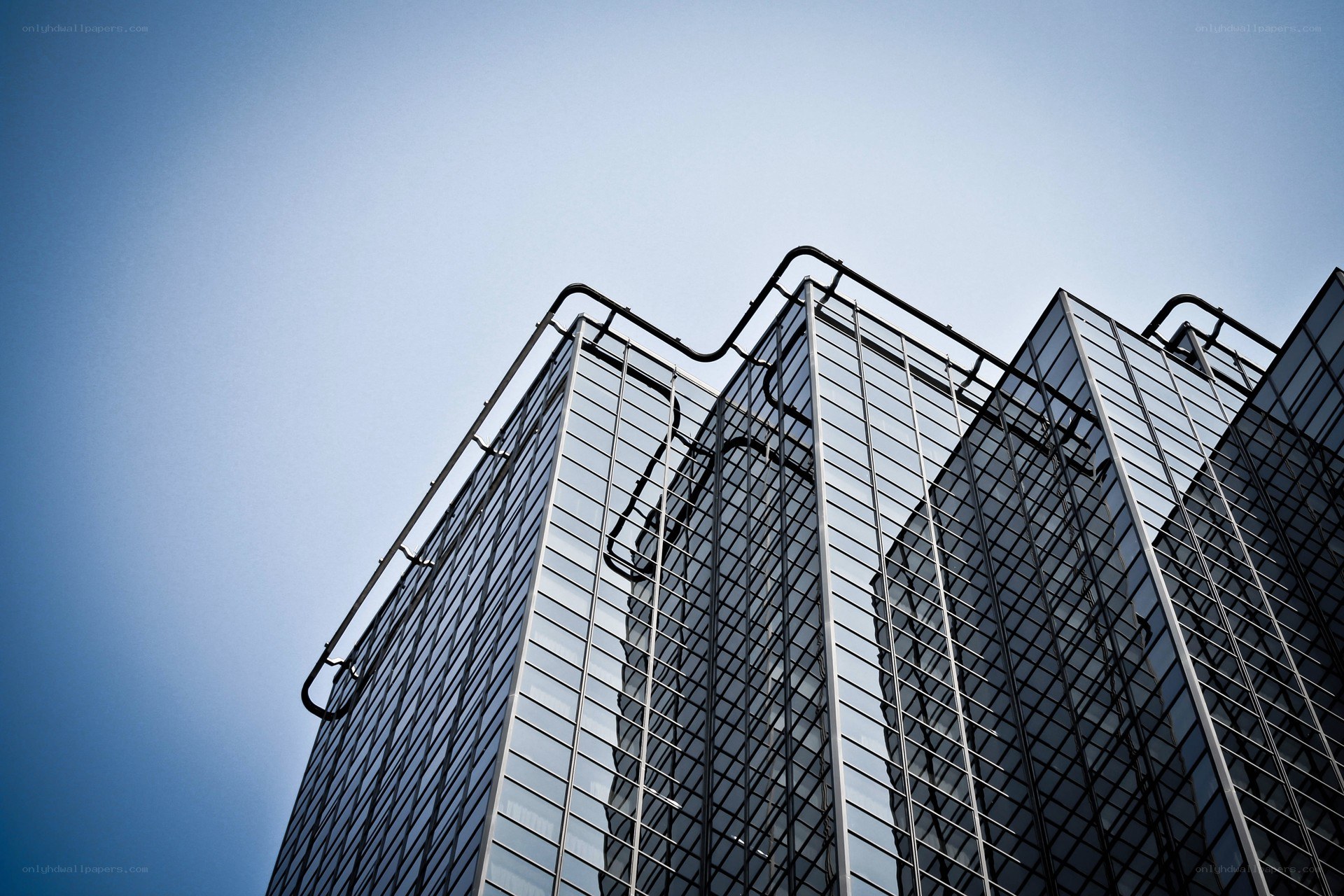modern glass skyscraper