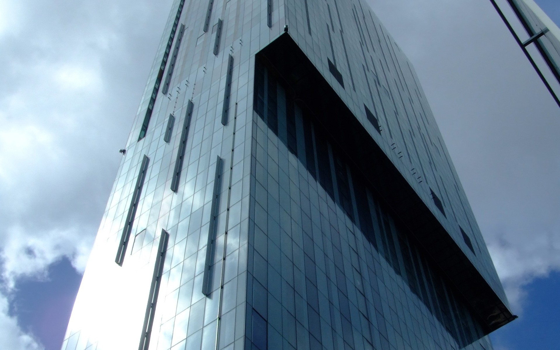 modern glass skyscraper