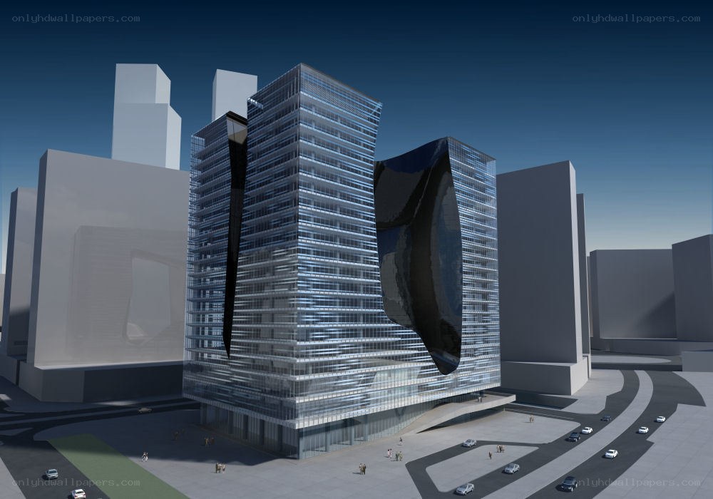 modern glass skyscraper design
