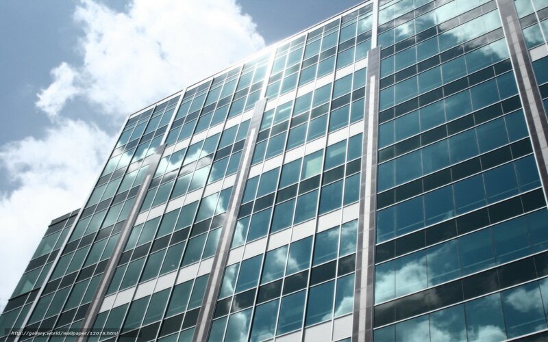 modern glass skyscraper