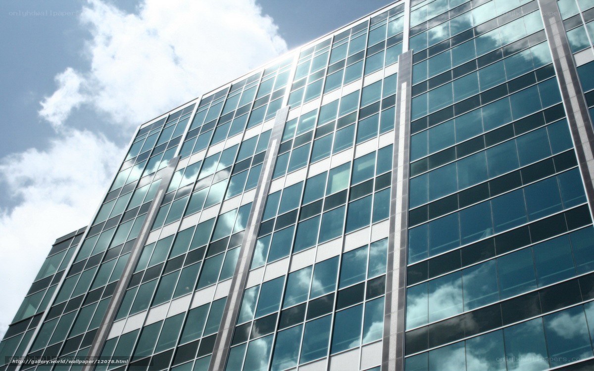 modern glass skyscraper