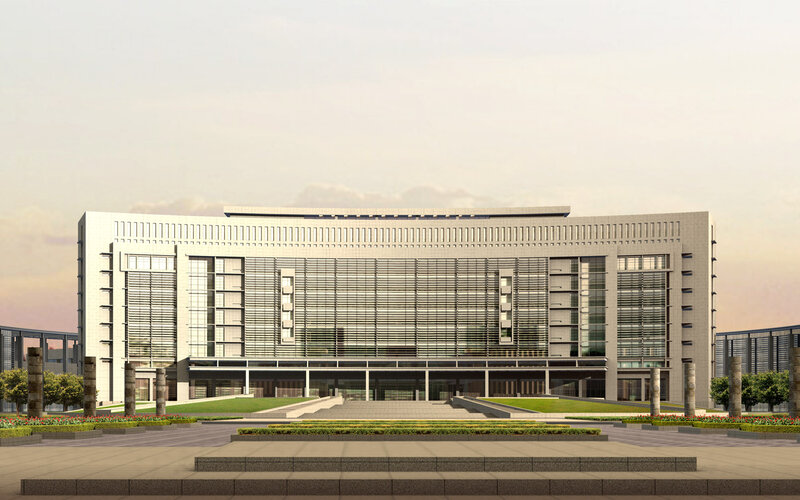 Modern Government Building — Gray