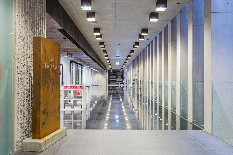 Modern Hallway Interior — Gray