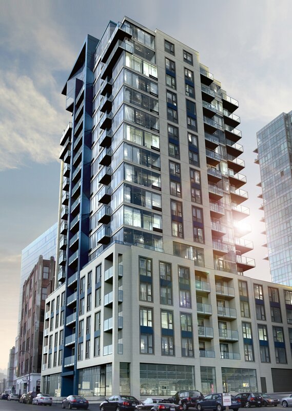 Modern High-rise Building — Gray