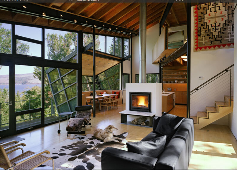 Modern home with lake view