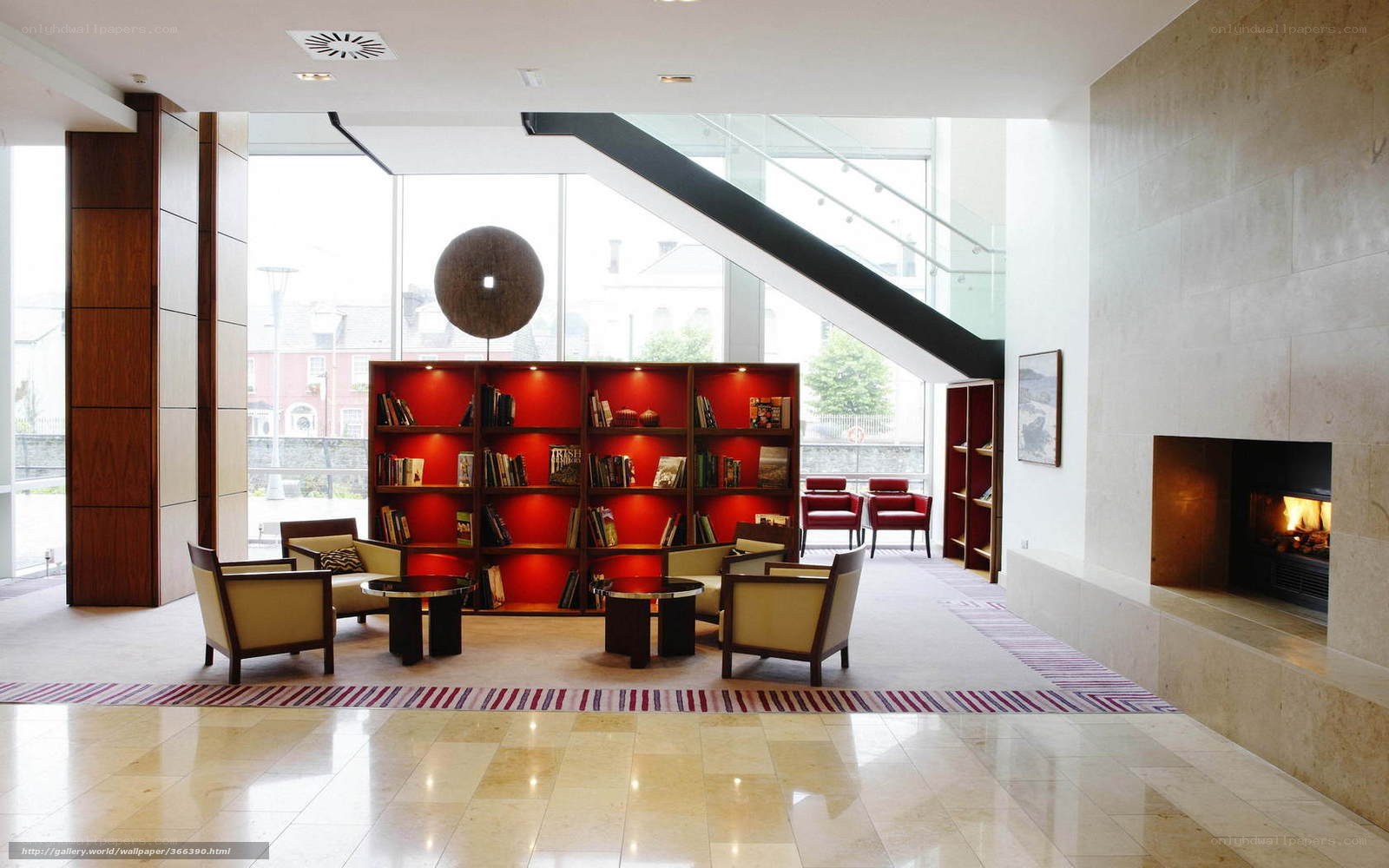 modern hotel lobby lounge
