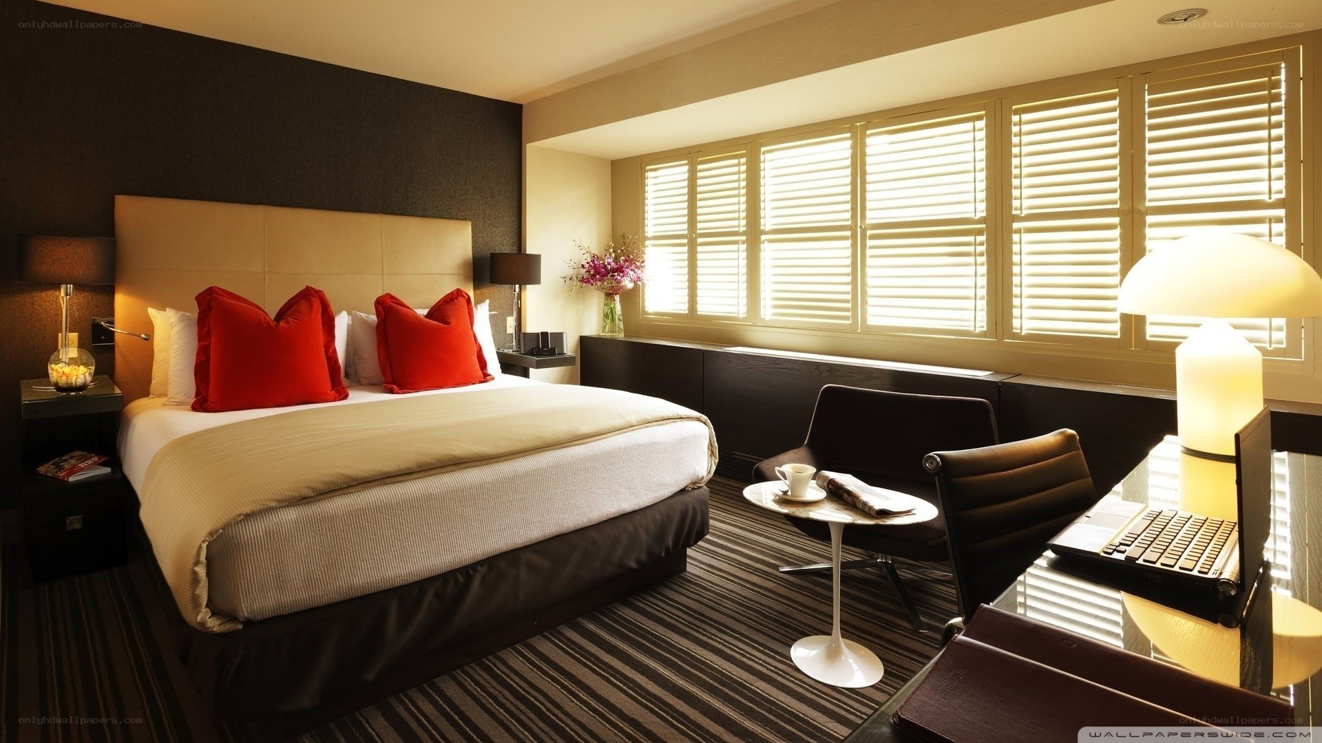 modern hotel room interior
