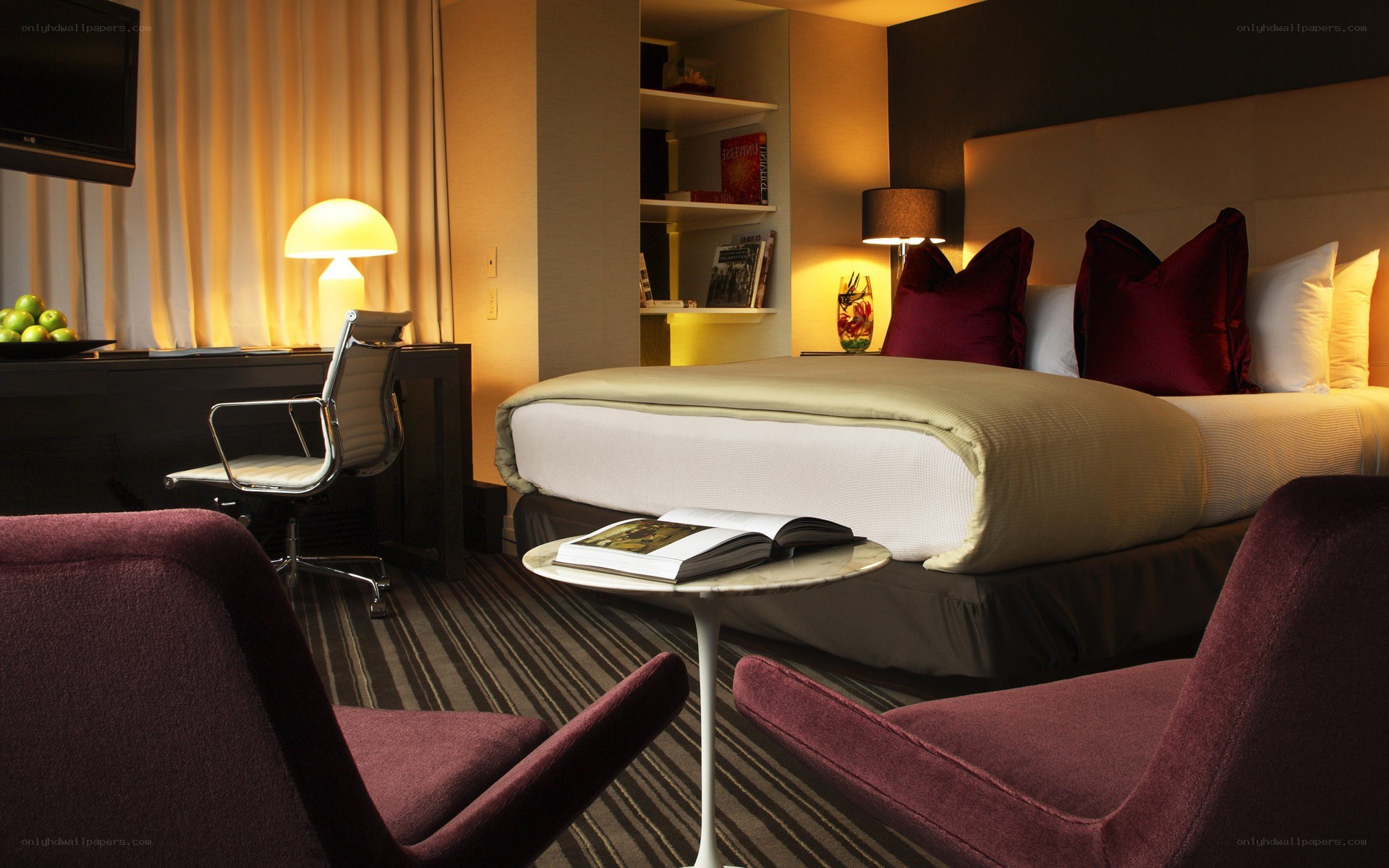 Modern hotel room interior