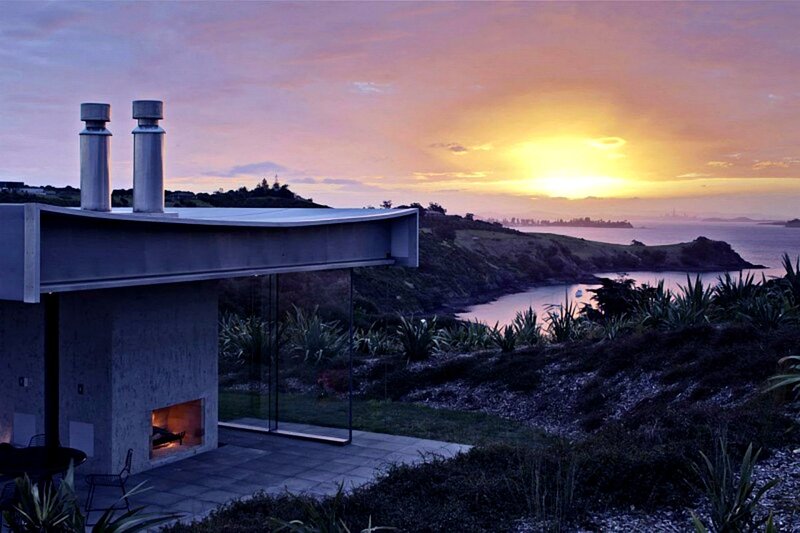 Modern House at Sunset