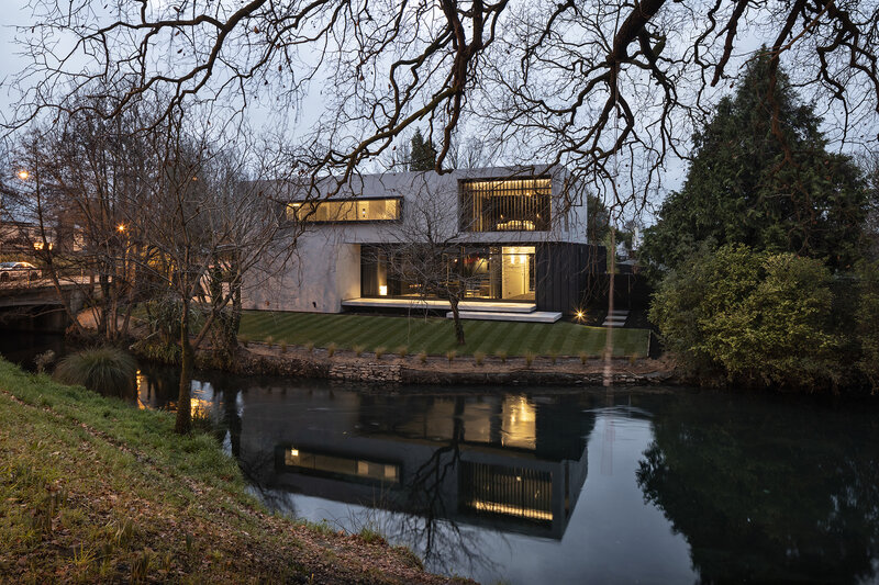 Modern House by River