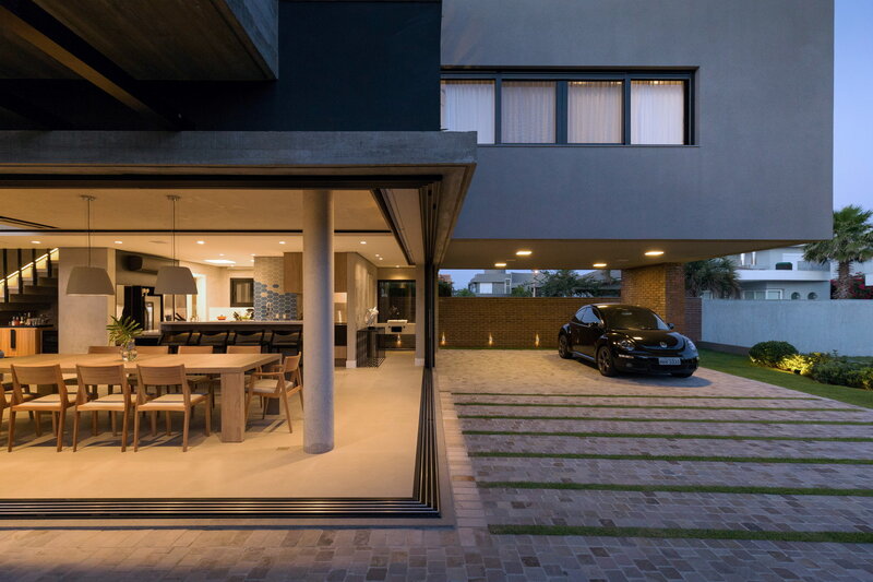 Modern House Exterior — Gray, Serene