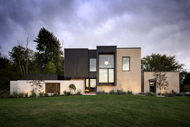 Modern House Exterior — Green