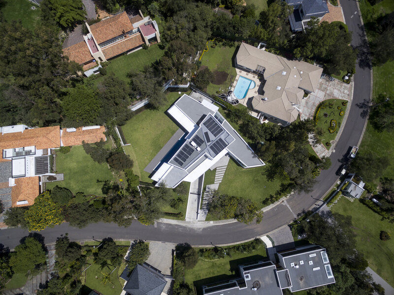Modern House from Above