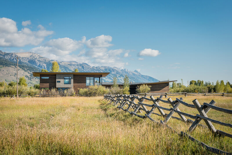 Modern House in Field