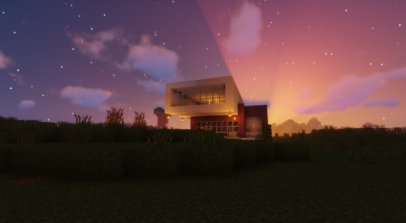 Modern House in Minecraft — Purple