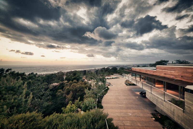 Modern House on Cliff — Gray