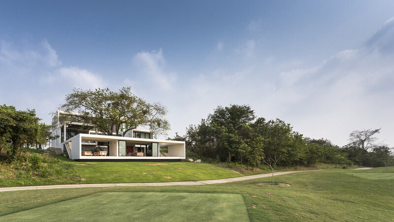 Modern House on Hill — Green