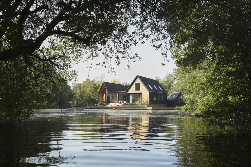 Modern House on Lake