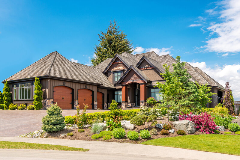 Modern House with Garage — Brown